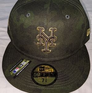 New Era hat.